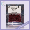 Wholesale synthetic top quality round machine cut 1.50mm #8 jewelry ruby